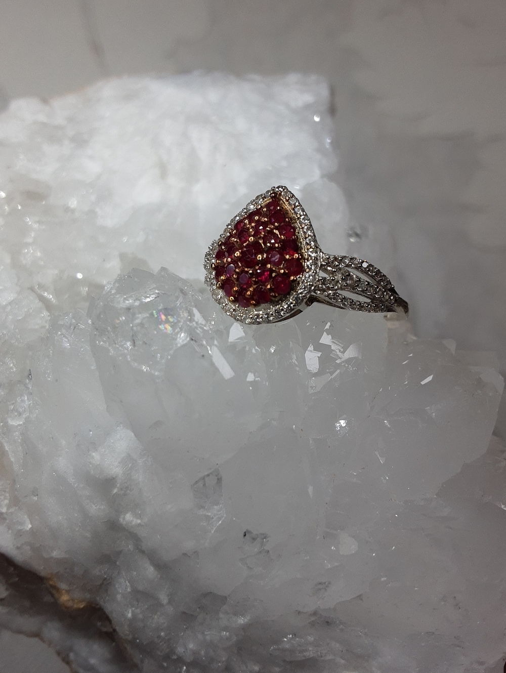 925 ruby ring - Picture 2 of 5